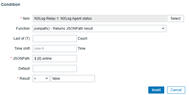 Adding a trigger in Zabbix