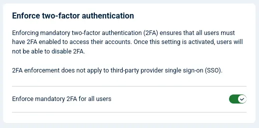Enforcing two-factor authentication